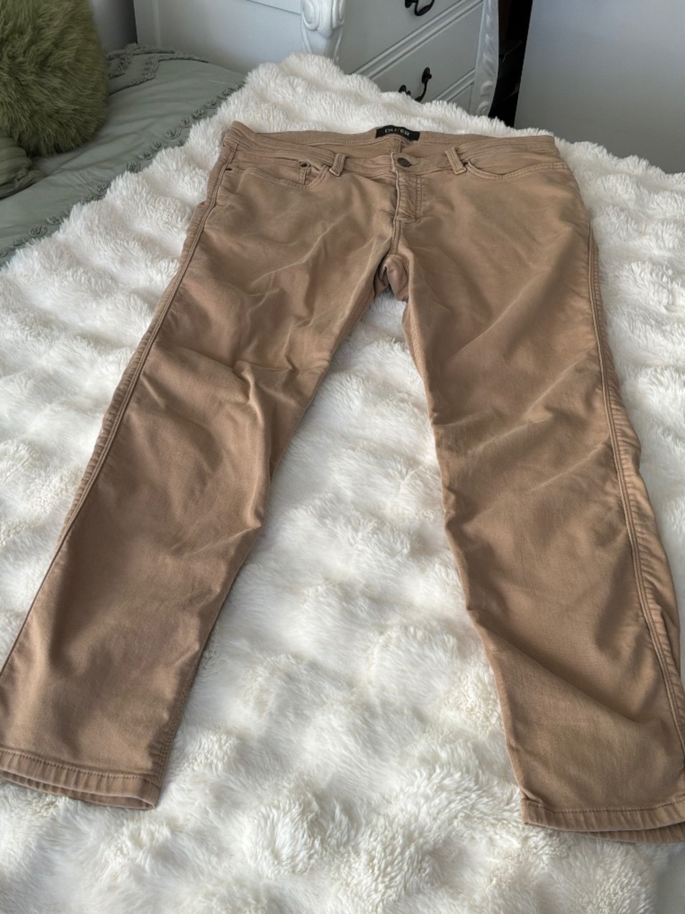 DUER Men’s Slim Pant - Khaki Camel N2X Stretch (Size 38 x 30)